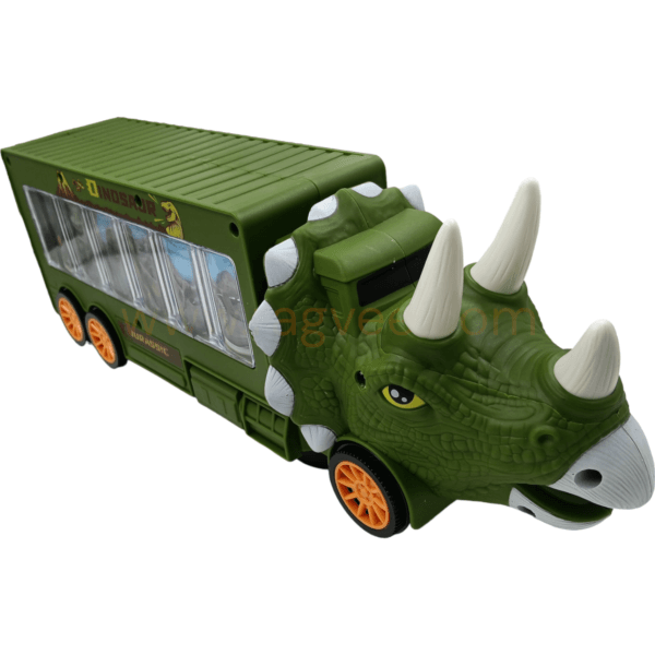 Dinosaur Show Jurassic Car Universal Wheel- Controlled Lighting and Sound Triceratops Scroll to Show All Kinds of Dinosaurs (Multicolour) - Image 4