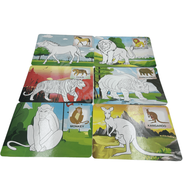 Ragvee Colour And Wipe Fruits And Vegetables | 24 Reusable Cards | Preschool Collaring Kit For 3+ Years Toddlers/Kids - Image 2