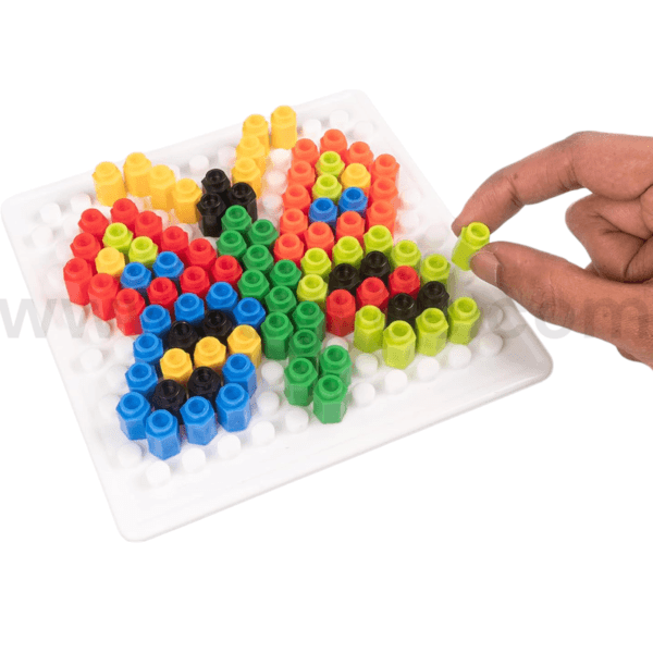 Ragvee Magic Pegs for Kids to Create Their Own World Out of Pegs Given and Create Different Designs (Small) - Image 3