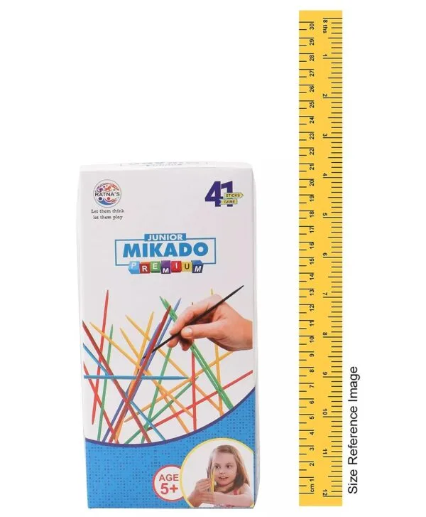 Ragvee Mikado Sticks Game Jumbo for Kids to Develop Concentration Plastic 41 Pick-Up Sticks, Return Gifts for Adults|Fun Family Indoor Board Mind Game/Puzzle for Adults&Kids 3+ Years