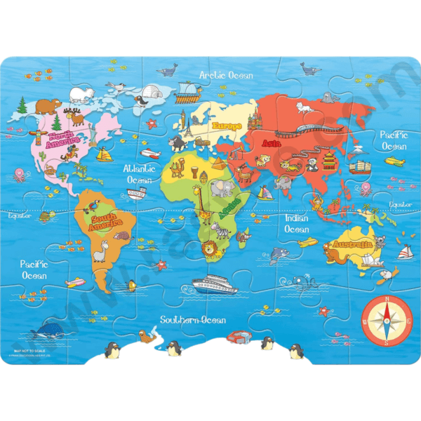 Ragvee Mapology India and World Maps with Capitals - Learn Capitals and Country Flags - Educational Toy for Kids Above 5 Years, Multicolor