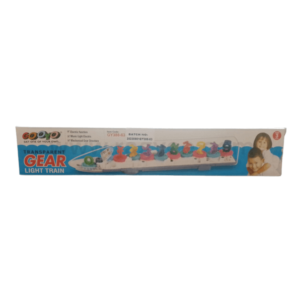 Ragvee Transparent Concept Bullet Train Toy for Kids, Electric Mechanical Gear Race Musical Train, 3D Bullet Train Toy with 360 Degree Rotation Educational Toys ( Multi Color). - Image 3