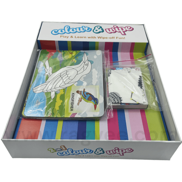 Ragvee Colour And Wipe Fruits And Vegetables | 24 Reusable Cards | Preschool Collaring Kit For 3+ Years Toddlers/Kids - Image 9