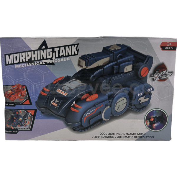 Ragvee Bump And Go Transforming Dinosaur Tank To Robot Toy With 3D Light And Sound, Battery Operated Musical Tank Toy for Kids Toddlers Robot Toy - Image 7