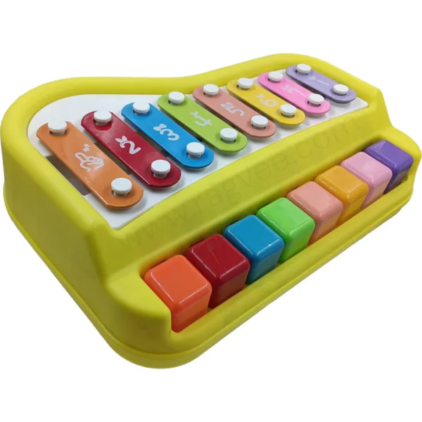 Ragvee 2 in 1 Baby Piano Xylophone Musical Toys for Kids with 8 Keys, Keyboard Xylophone Piano, Preschool Educational Learning Musical Sound Instruments Toys for 1+ Years Old Kids Boys Girls Beginners - Image 4