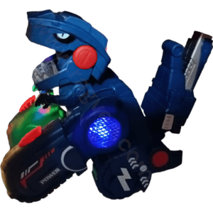 Ragvee Bump And Go Transforming Dinosaur Tank To Robot Toy With 3D Light And Sound, Battery Operated Musical Tank Toy for Kids Toddlers Robot Toy