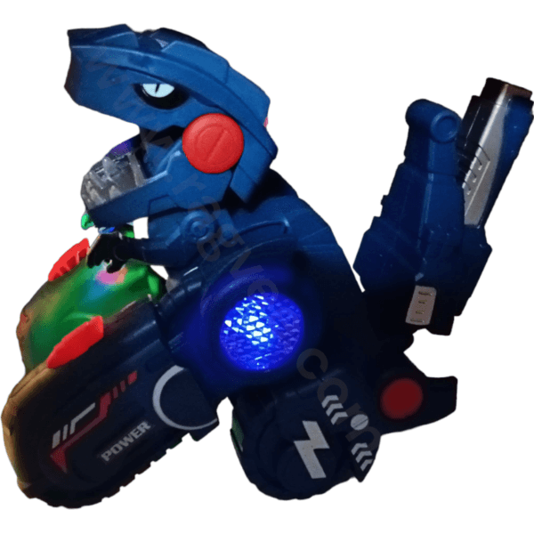 Ragvee Bump And Go Transforming Dinosaur Tank To Robot Toy With 3D Light And Sound, Battery Operated Musical Tank Toy for Kids Toddlers Robot Toy