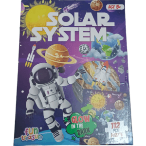 Ragvee Solar System Puzzle 112 Pcs - Glow in The Dark - Educational Toy - Space Puzzles for Kids Ages 2-6 Year Old Boys Girls Return Gift Jigsaw Puzzles of Planets, Universe