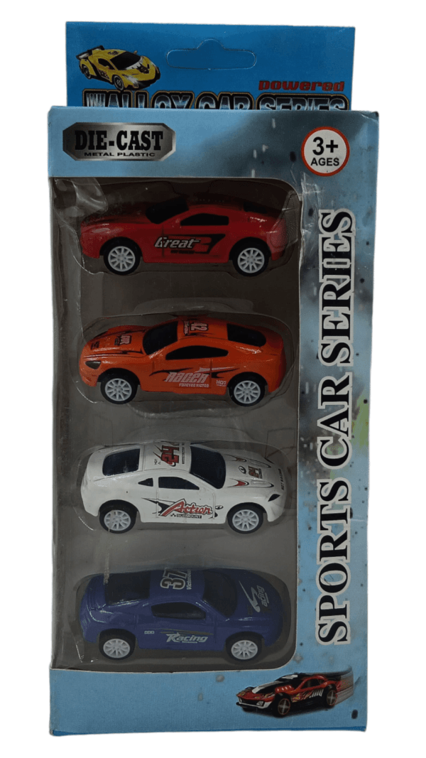 Ragvee Alloy Car Series Sports Die-Cast 4Pcs Metal car. - Image 6