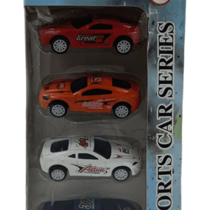 Ragvee Alloy Car Series Sports Die-Cast 4Pcs Metal car.