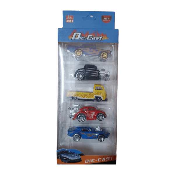 Aktoon Toys Metal Die Cast Mini Racers Series 5 Pieces Small Metal Movie Vehicle Car Toys