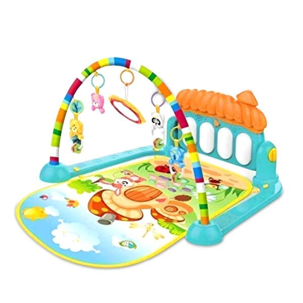Piano Play Gym for Babies | Play Mat for Babies 0 to 3 Years | Hanging Toy, Interactive Lights, & Engaging Tunes Musical Mat for Kids - Image 3