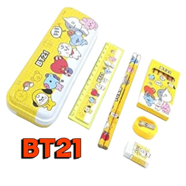 Stationary Gift Set For Boys And Girls With Pencil Box Colour Set.