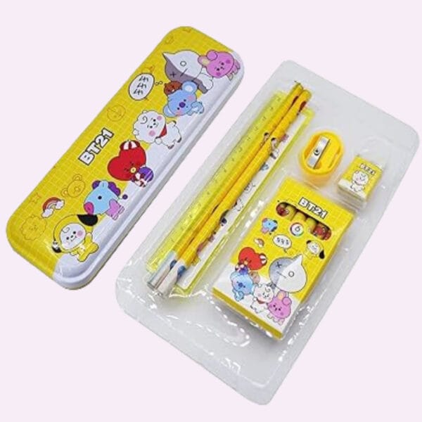 Stationary Gift Set For Boys And Girls With Pencil Box Colour Set. - Image 2