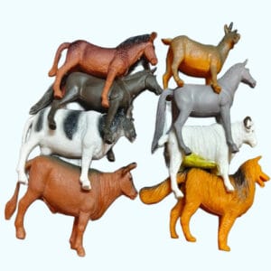 Animal Wild Domestic Animals PVC8 Pcs Toys Set for Kids toy set  (Multicolor)