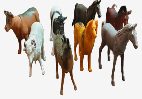animal 8 pice animal toy kids  (Multicolor) - Image 3