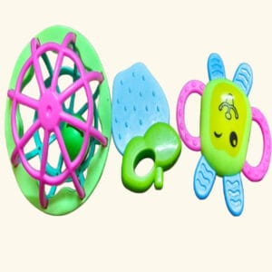 Rattle 3pcs Teethers for New Born Baby Toys RATTEL Rattle  (Multicolor)