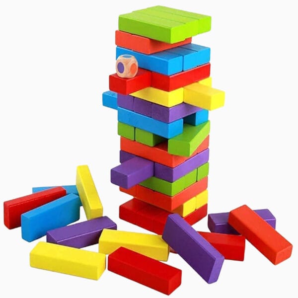 Dominos Blocks Set, for kids Game Educational Play  (Multicolor) - Image 2