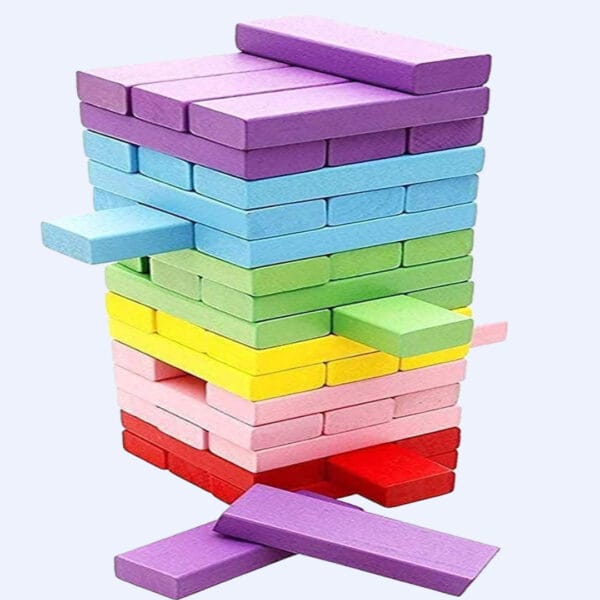 Dominos Blocks Set, for kids Game Educational Play  (Multicolor) - Image 4