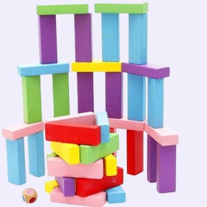 Dominos Blocks Set, for kids Game Educational Play  (Multicolor)