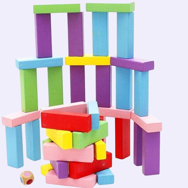 Dominos Blocks Set, for kids Game Educational Play  (Multicolor)