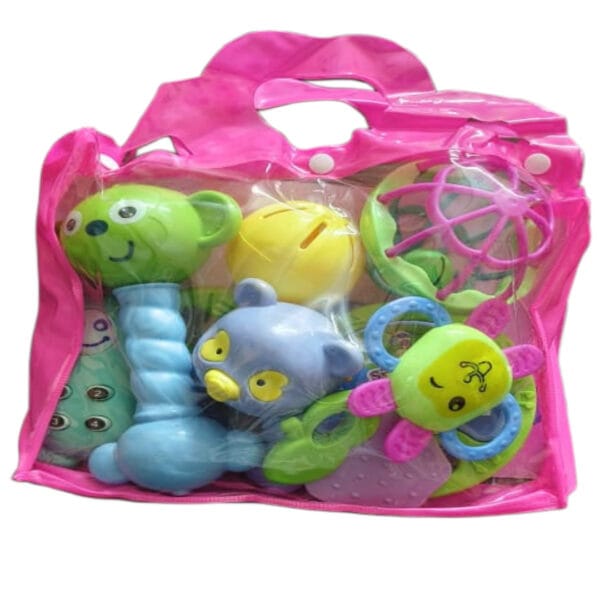 Toys 8 PCS Baby Toys 0-3-6-12-18 Months Baby kids toy rattle Rattle  (Multicolor) - Image 4